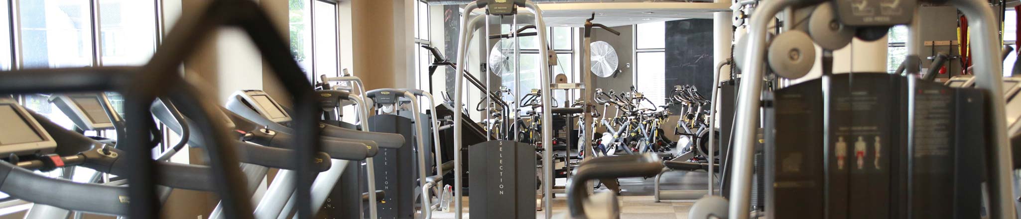 ZUM Fitness has an open gym with cardio and weigh machines, available during business hours